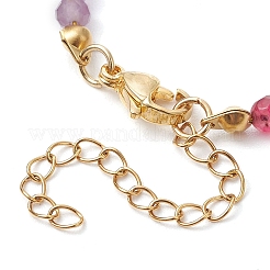 Браслеты из натуральных смешанных драгоценных камней с круглыми бусинами&nbsp;BJEW-JB11284