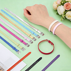 26 bracelet en cordon de simili cuir bicolore&nbsp;BJEW-PH0004-75