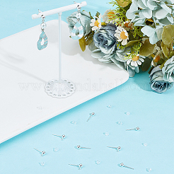 5 пара 925 сережек-гвоздиков с круглыми шариками из стерлингового серебра STER-BBC0006-26A