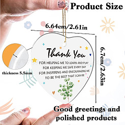 Подвесные украшения из печатного фарфора&nbsp;HJEW-WH0056-008