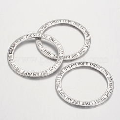 Afirmación suena los anillos de enlace de estilo tibetano&nbsp;TIBEB-544-AS-FF