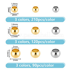 Зажимные бусины из латуни&nbsp;KK-PH0010-96