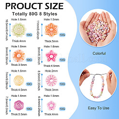 80 г 8 пластиковых бусины&nbsp;KY-TA0001-42