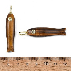 Natürliche Tigerauge geschnitzte Anhänger&nbsp;GG-CBA8D06-01G-13