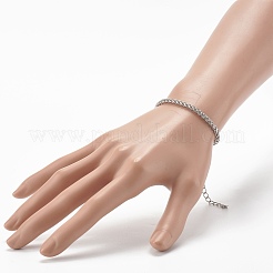 Bracciale a catena di grano in acciaio inossidabile 304 anti-appannamento&nbsp;BJEW-JB06520
