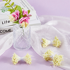 Noyau de fleur artificielle en plâtre avec cordon en coton&nbsp;DIY-WH20007-36A-02