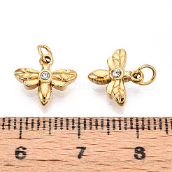 Подвески из нержавеющей стали 304 со стразами&nbsp;STAS-N115-03G