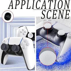 2セット 2色シリコン交換用ゲームパッドボタンキーキャップセット  コントローラーグリップカバー  ミックスカラー  21x6~16mm  内径：14~15mm  1セット/カラー&nbsp;AJEW-OC0002-81B