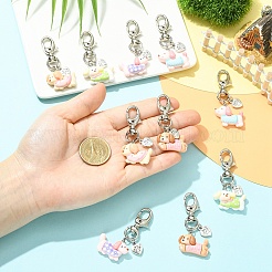 10 шт. подвесные украшения в виде собаки из смолы&nbsp;HJEW-YW00306