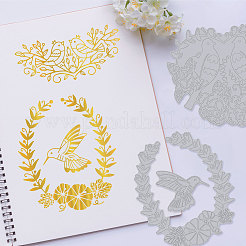 Металлические штампы из углеродистой стали с горячей фольгой&nbsp;DIY-WH0226-022