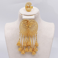 Комплекты из серег-гвоздиков и колец-манжет с полым цветком для женщин FS-WG1AAB0-01