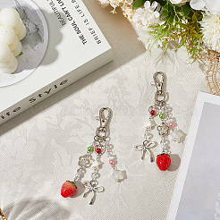 2 шт. подвеска-бантик из смолы и сплава&nbsp;HJEW-SP0001-15