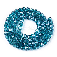 Placcare trasparente perle di vetro fili&nbsp;EGLA-A035-T4mm-A12