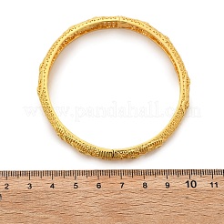 Латунные браслеты с микропаве из кубического циркония для женщин&nbsp;BJEW-D313-02G