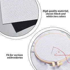 10 лист 2-х цветной ткани 11ct для вышивки крестом AJEW-GA0007-35