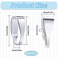 600 шт. латунные защелки на дужках KK-SP0002-21