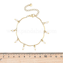 Charm-Armbänder aus natürlichen Zuchtperlen&nbsp;BJEW-JB13586