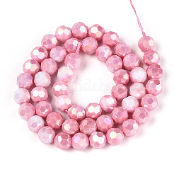 Антикоррозийные гальванические стеклянные бусины EGLA-T021-8mm-15-03