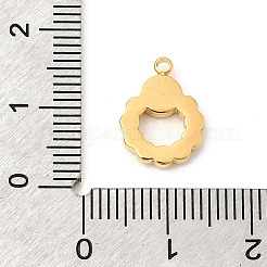 Подвески-кольца из натуральной ракушки пауа&nbsp;LS-STAS-P431-16G