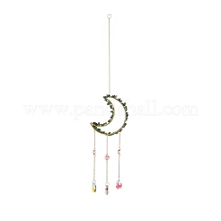 Decorazioni pendenti a goccia in vetro lampadario di cristallo&nbsp;HJEW-D029-02G-D