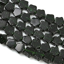 Sintetici verde perline Goldstone fili&nbsp;GG-CBA199E-C03-02