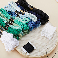 3 комплект 3-х стилевых 6-слойных полиэстеровых ниток для вышивания OCOR-GF0003-41B