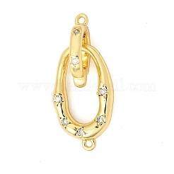 Реечное покрытие латунь микро паве прозрачный кубический цирконий складные застежки KK-K392-48G