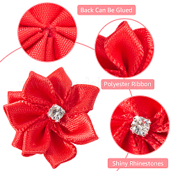 Полиэстер стразы цветок для украшения аппликации своими руками свадьба&nbsp;FIND-WH20001-76B