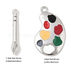 10шт 2 стиля подвески из сплава с эмалью&nbsp;ENAM-FP0003-08
