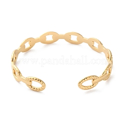 Браслеты-манжеты из нержавеющей стали 304 для женщин BJEW-K263-05G-04