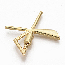 Латунные брелоки с карабином KK-T046-001G-X-NF