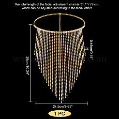 Маскарадные маски из сплава AJEW-WH0258-540G