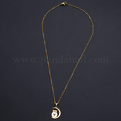 201 подвеска из нержавеющей стали ожерелье NJEW-S105-JN707-45-2