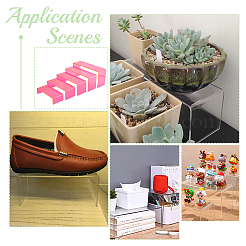 5-ярусные акриловые подставки для дисплеев ODIS-WH0006-06B