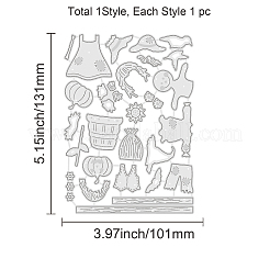 Vogelscheuche Kohlenstoffstahl Stanzformen Schablonen&nbsp;DIY-WH0309-165