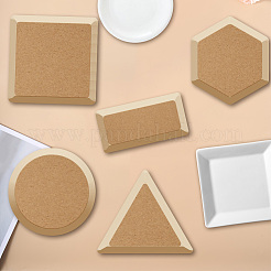 5個 5スタイル MDF 陶器粘土ベースプレート  陶器ツール  混合図形  174~200x100~200x15mm  1個/スタイル&nbsp;TOOL-CN0001-13A