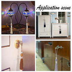 8 шт. полиэстеровая подвеска-кисточка HJEW-GF0001-23C