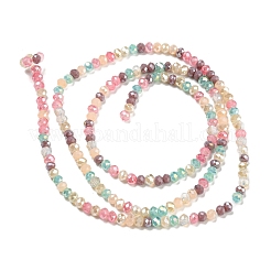 Гальванические непрозрачные стеклянные бусины GLAA-T006-07-A10