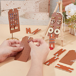 Серьги и ожерелье из искусственной кожи&nbsp;EDIS-OC0001-08