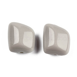 不透明なアクリルビーズ  ポリゴン  ダークシアン  17.5x15.5x11mm  穴：2mm  約230個/500g&nbsp;MACR-S373-15A-A05