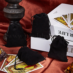 Прямоугольные бархатные мешочки на шнурке TP-CN0001-03A-02