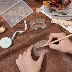 Шаблоны для стежки акриловых канавочных поясов DIY-BC0013-99