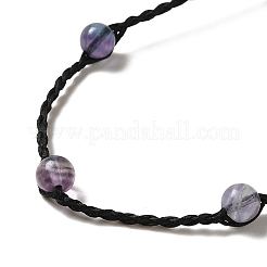 Collane di perle intrecciate di fluorite naturale&nbsp;NJEW-K258-06D