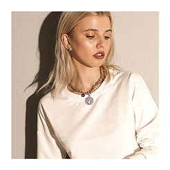 Имитация смолы / оболочка пауа / подвеска в виде ушка&nbsp;RESI-S376-24