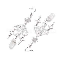 Серьга-подвеска в форме гриба из нержавеющей стали 201 EJEW-JE05759