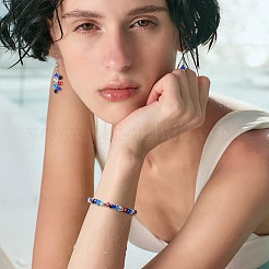 100 шт. 5-цветные бусины ручной работы от сглаза&nbsp;LAMP-TA0001-88B