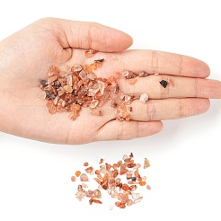 天然石カーネリアンビーズ  穴なし/ドリルなし  チップ  染め＆加熱  2~8x2~4mm  50グラム  約850個/セット&nbsp;G-FS0001-11