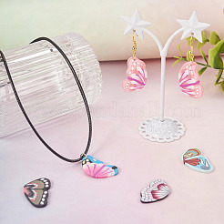 90шт 9 цвета подвески ручной работы из полимерной глины CLAY-TA0001-22