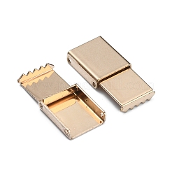 Bändchen-Crimpenden aus Zinklegierung&nbsp;FIND-WH0126-13B-KCG
