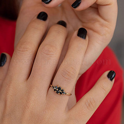 Кольца-пальцы Flower 925 из стерлингового серебра с микропаве из кубических цирконий FS-WG7A18F-02